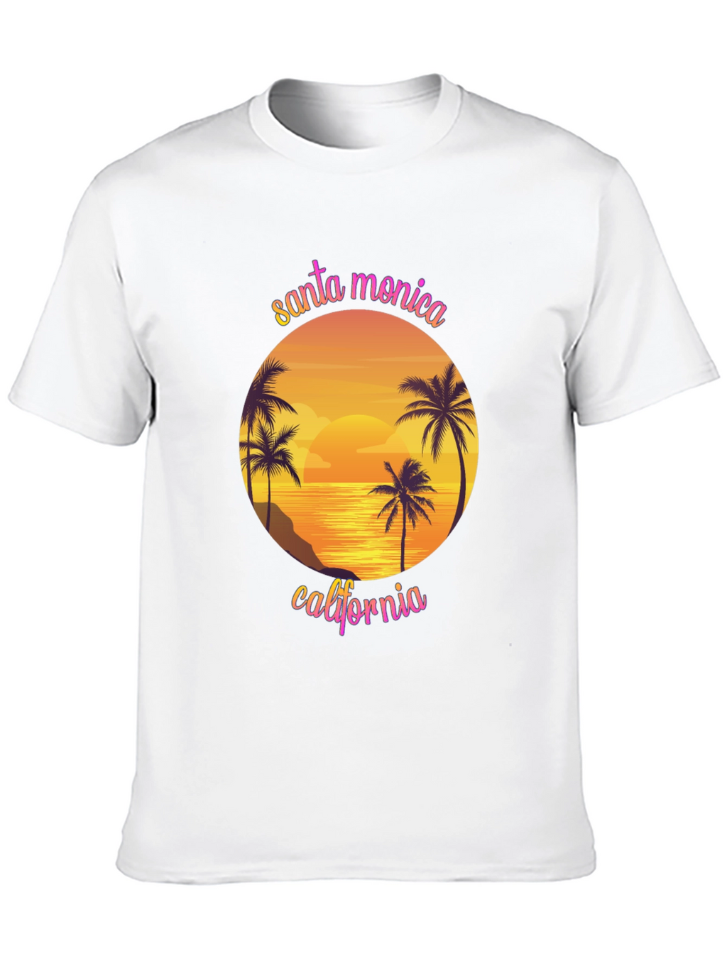 Santa Monica California Graphic T-Shirt