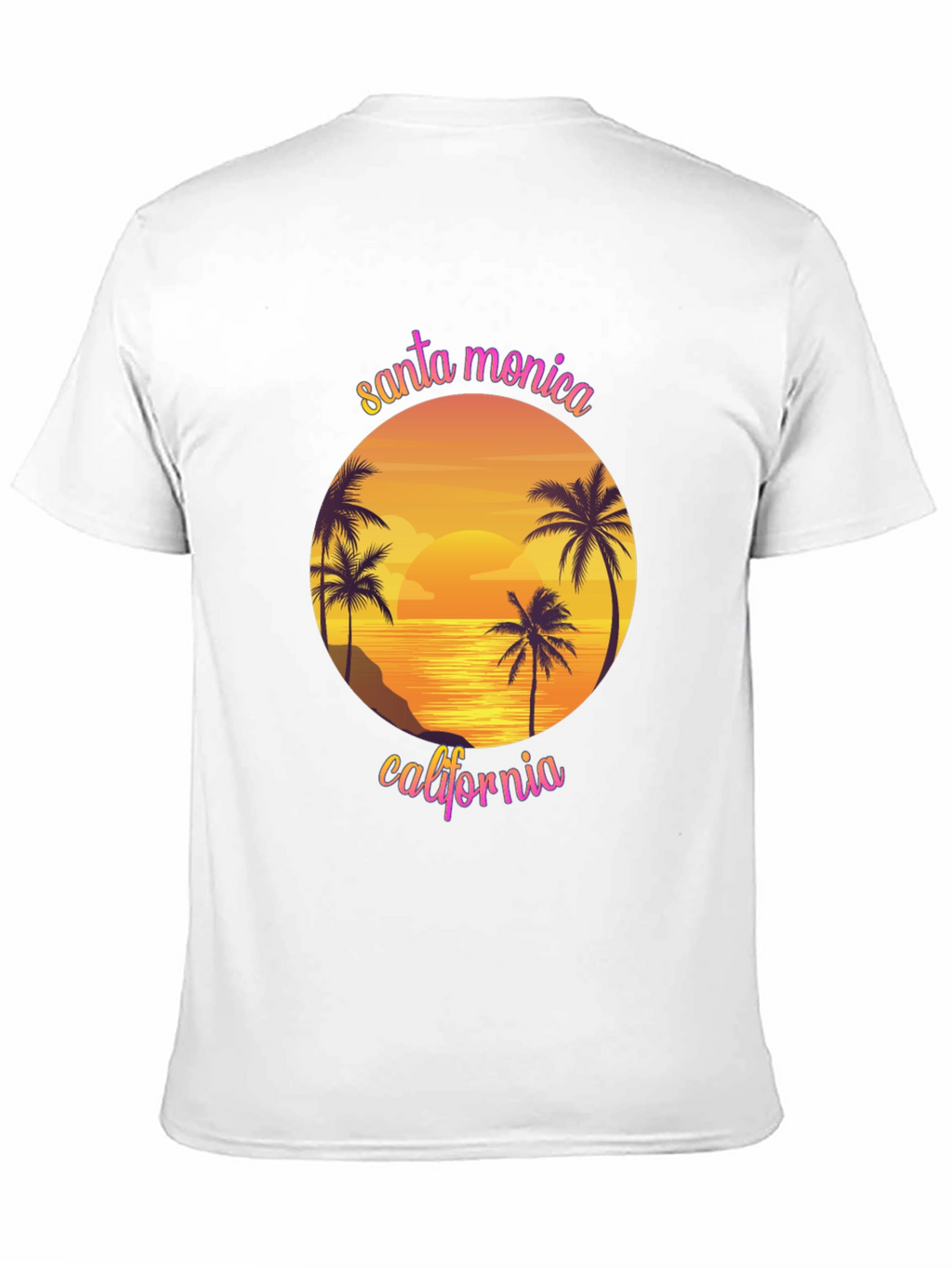 Santa Monica California Graphic T-Shirt