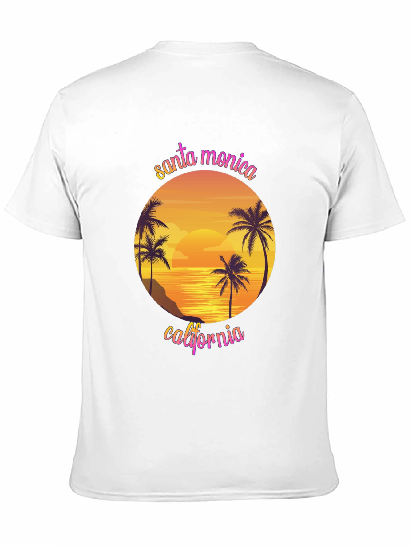 Santa Monica California Graphic T-Shirt