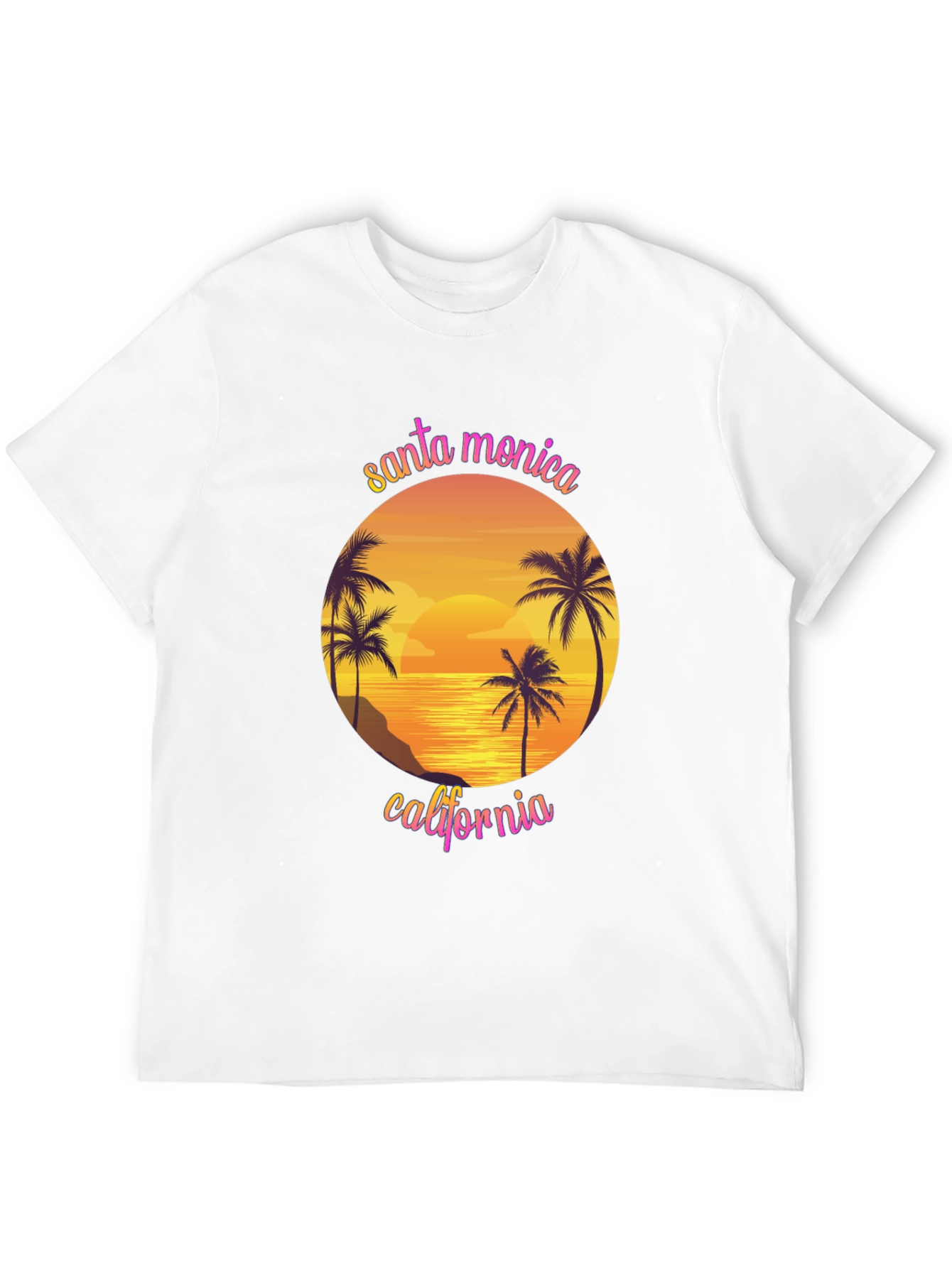 Santa Monica California Graphic T-Shirt
