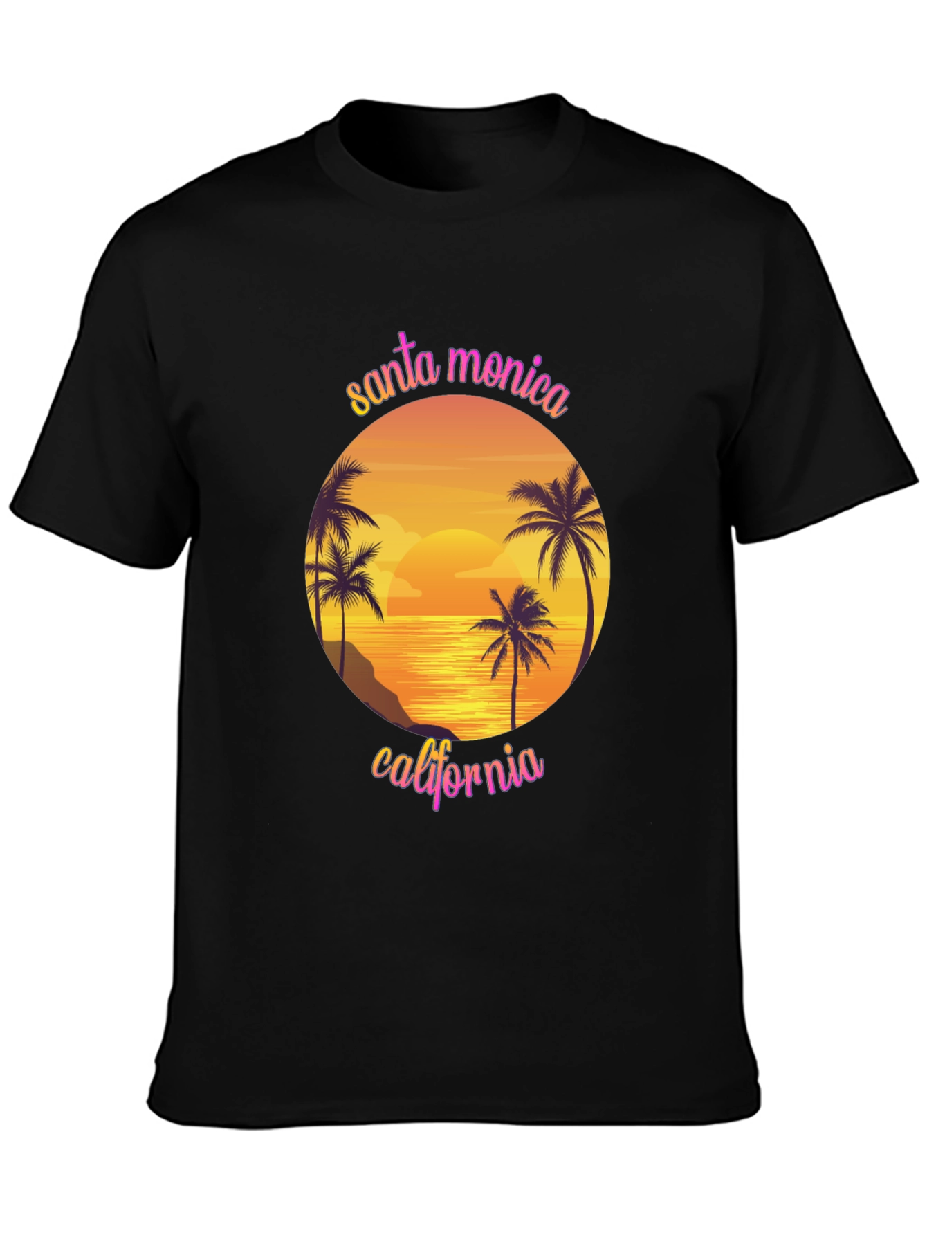 Santa Monica California Graphic T-Shirt