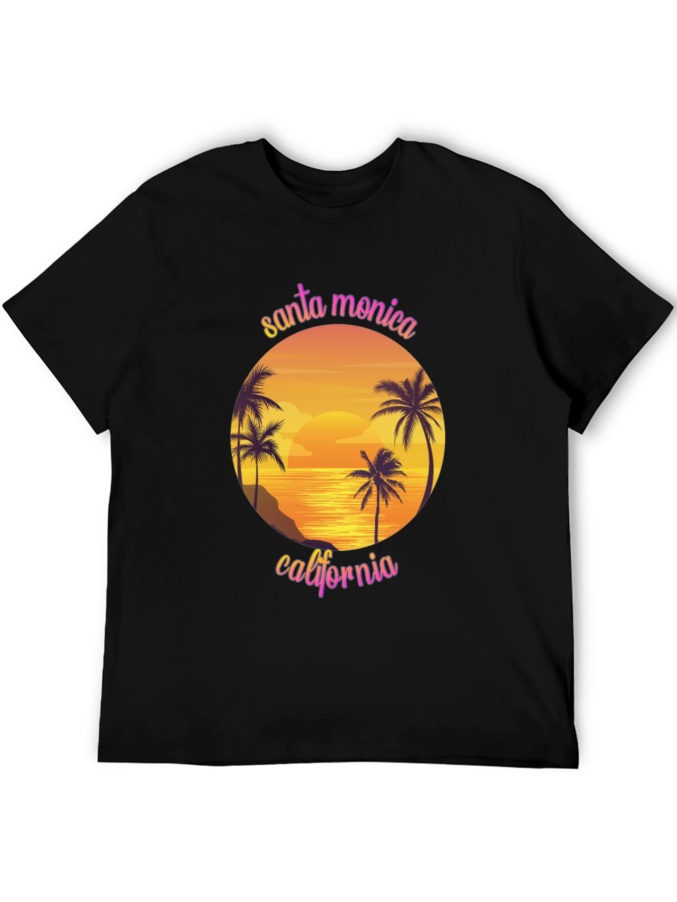 Santa Monica California Graphic T-Shirt