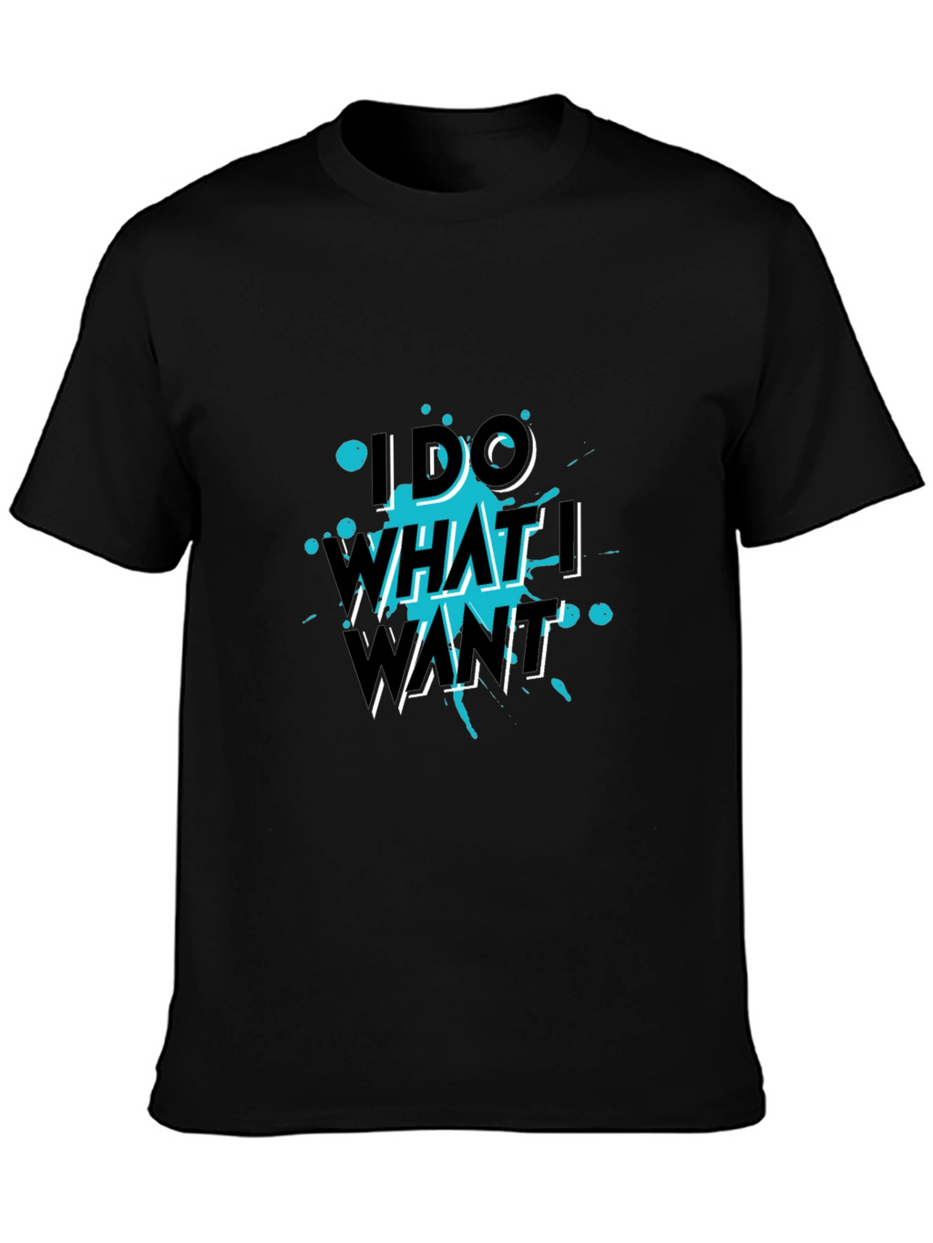 I Do What I Want Black Tee