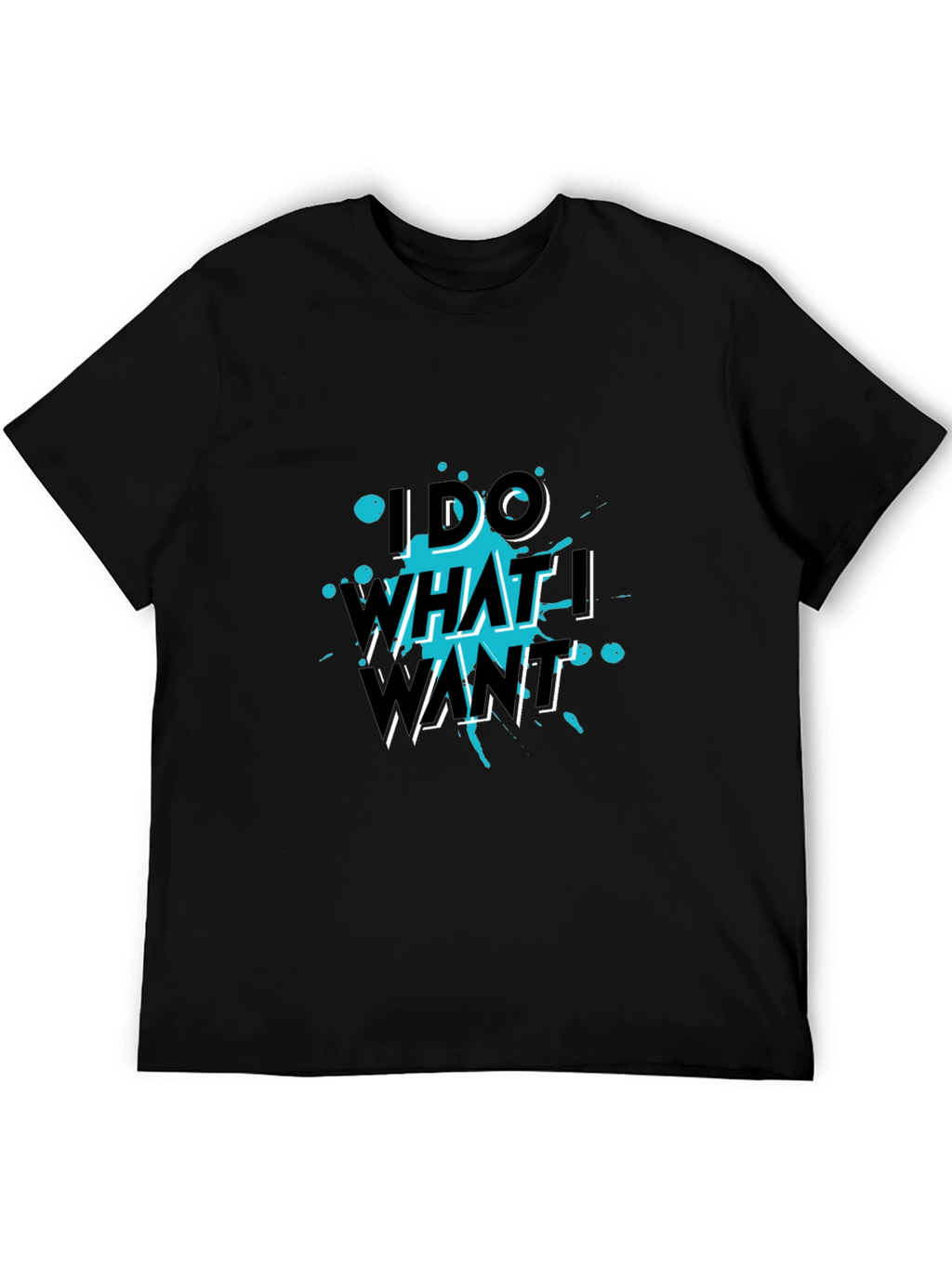 I Do What I Want Black Tee
