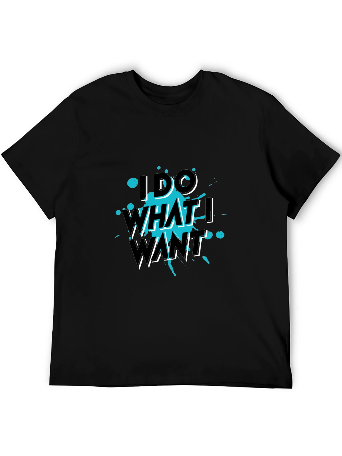 I Do What I Want Black Tee