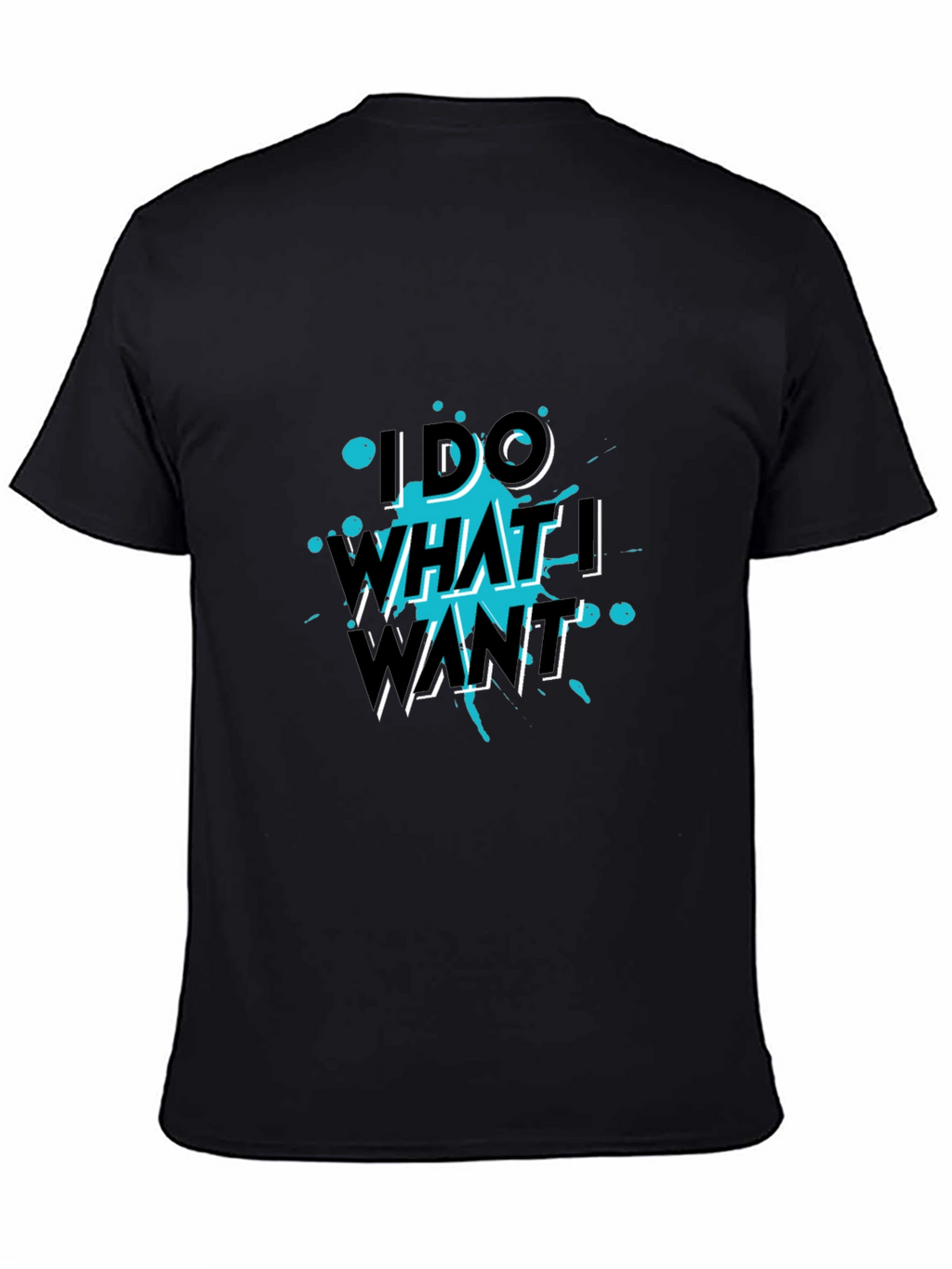 I Do What I Want Black Tee