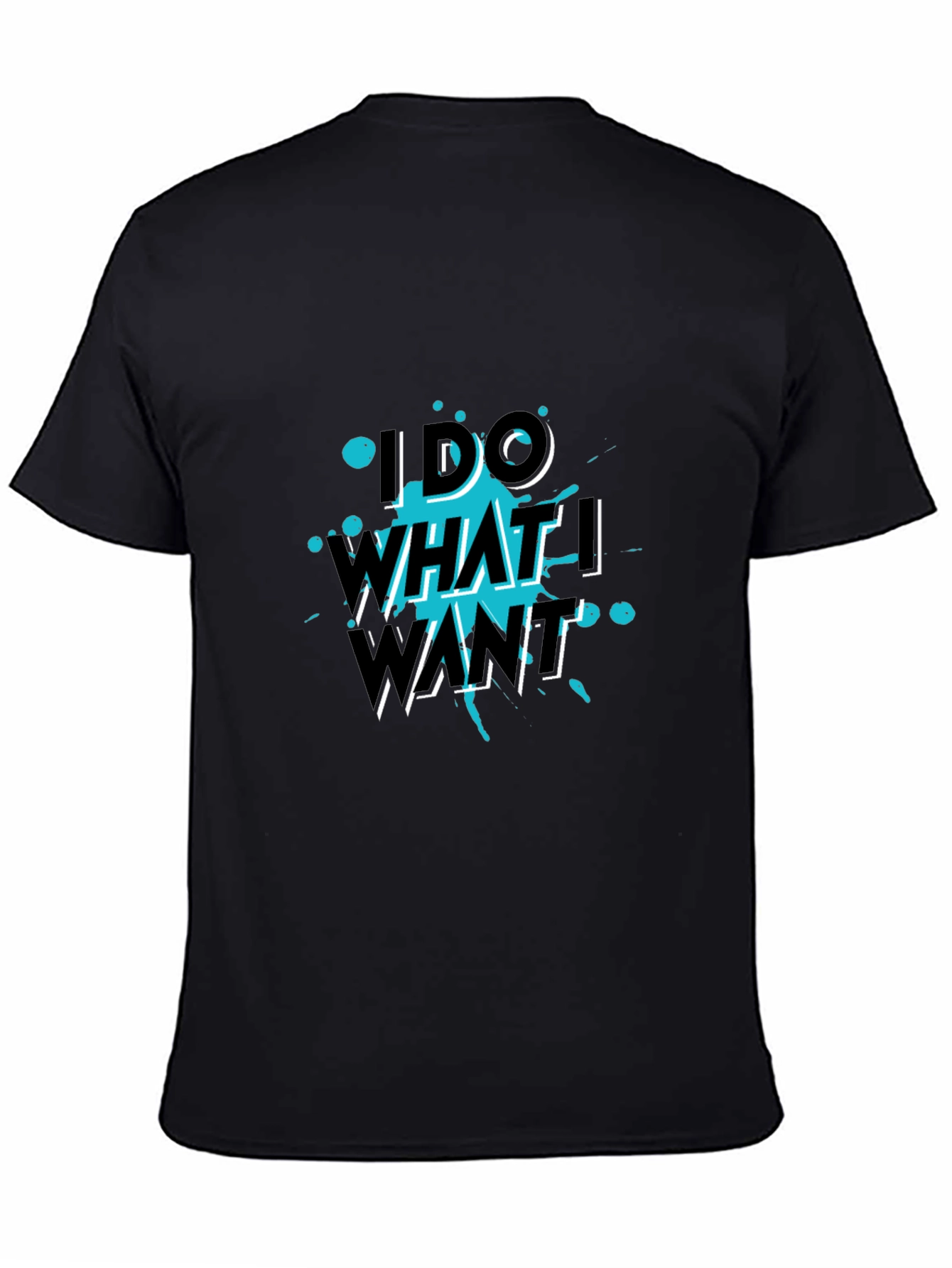 I Do What I Want Black Tee