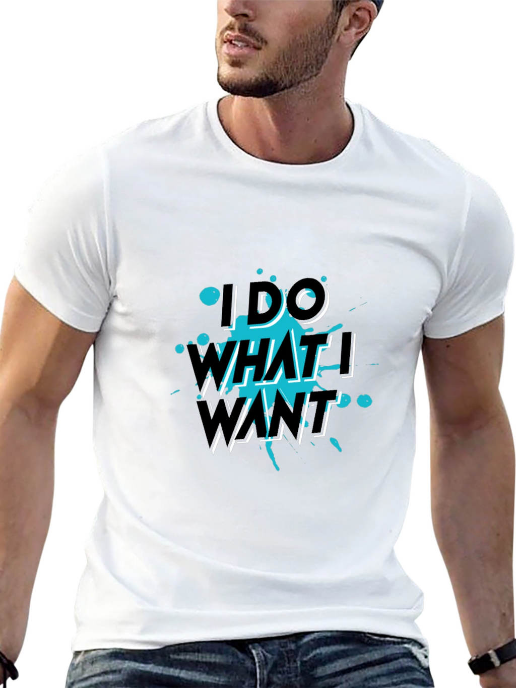 I Do What I Want Black Tee