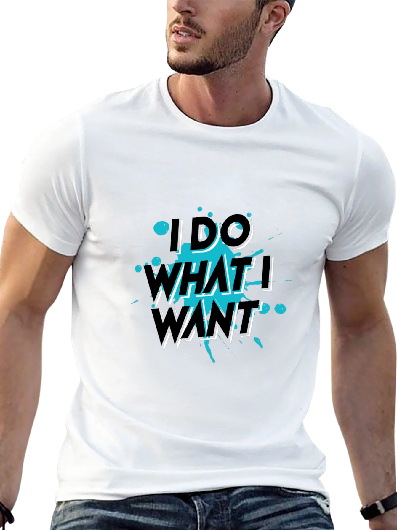 I Do What I Want Black Tee