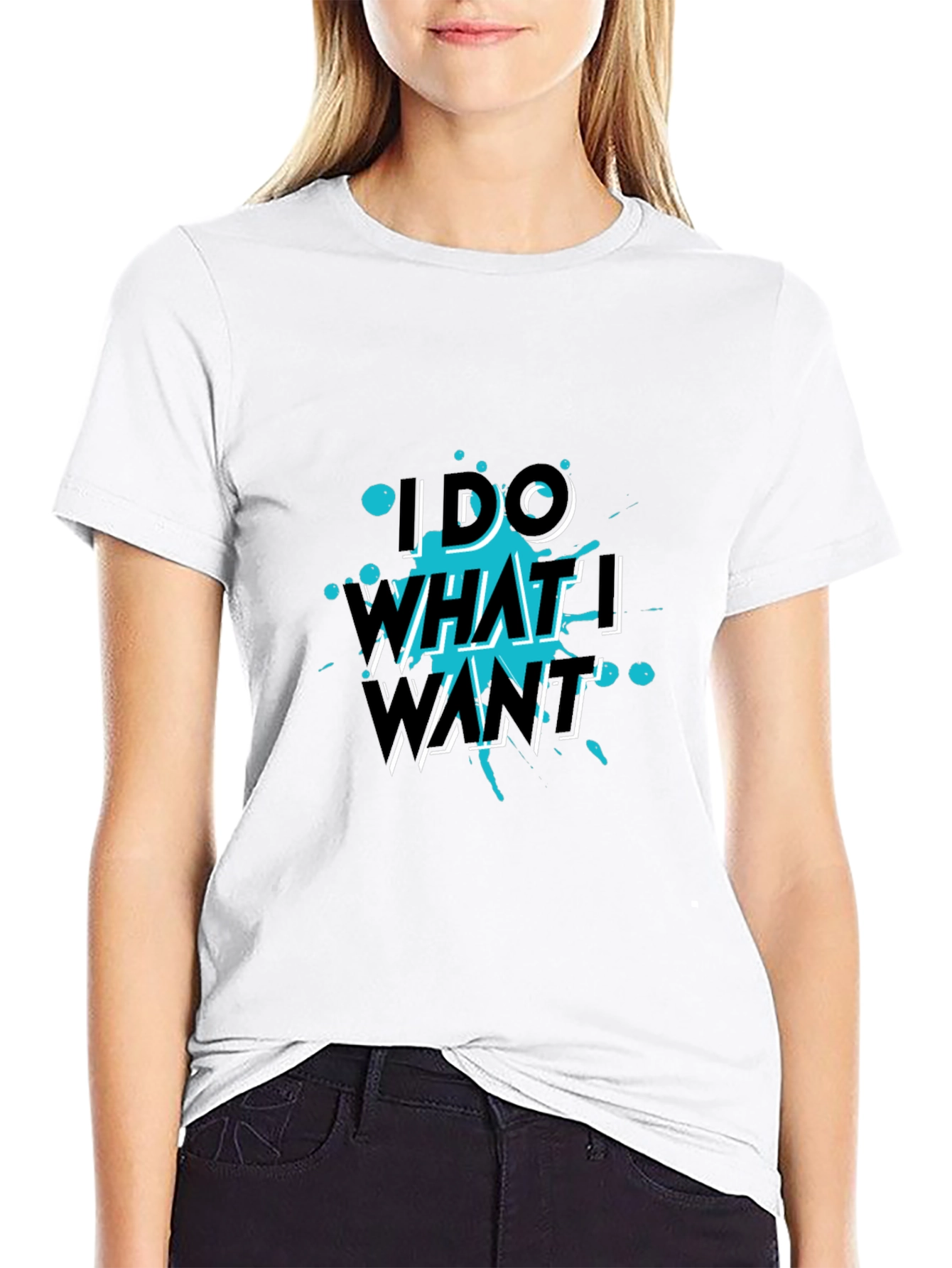 I Do What I Want Black Tee