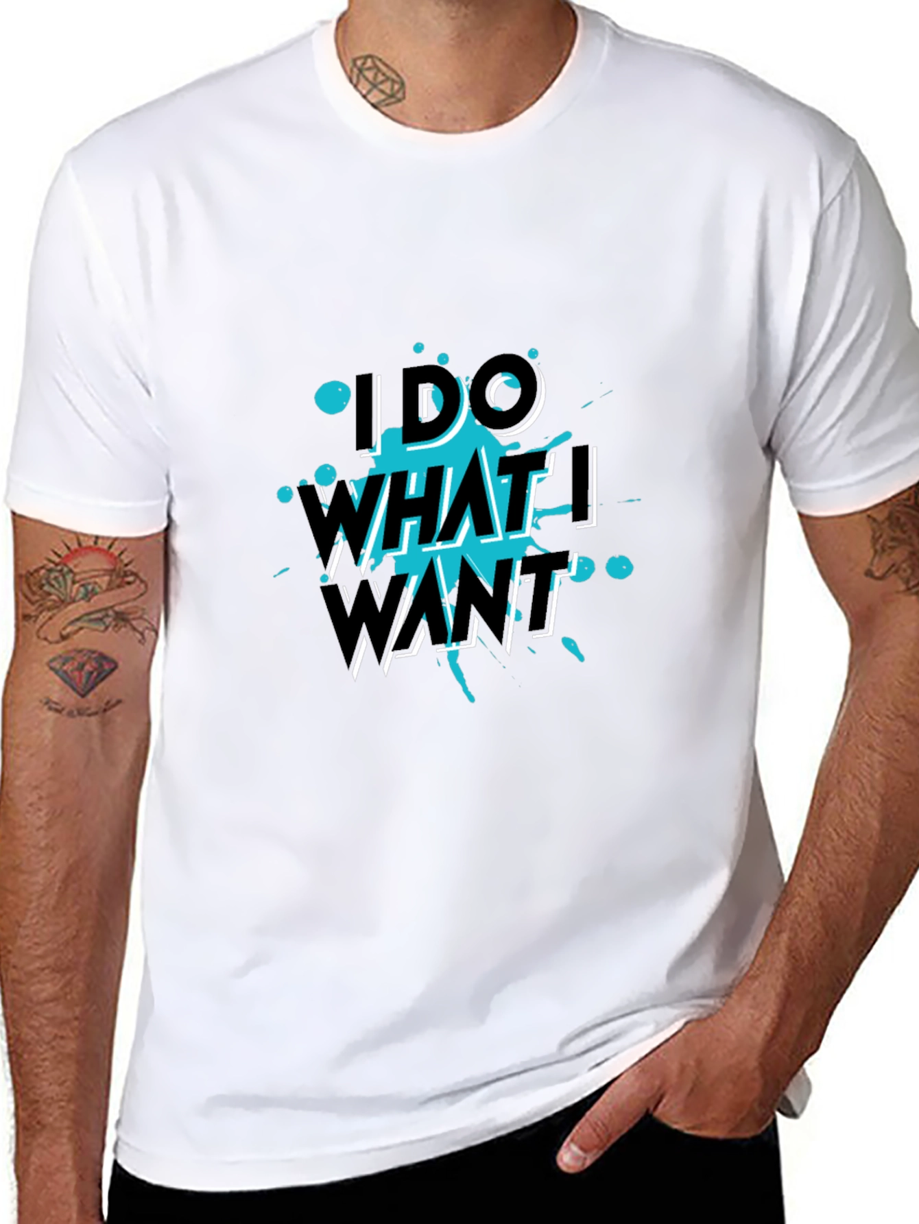 I Do What I Want Black Tee