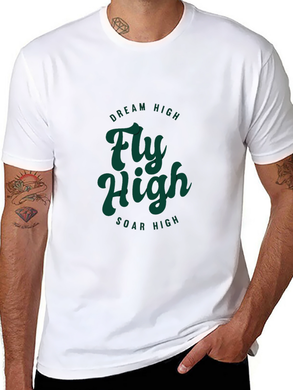 Dream High Graphic Tee - Fly High Soar High