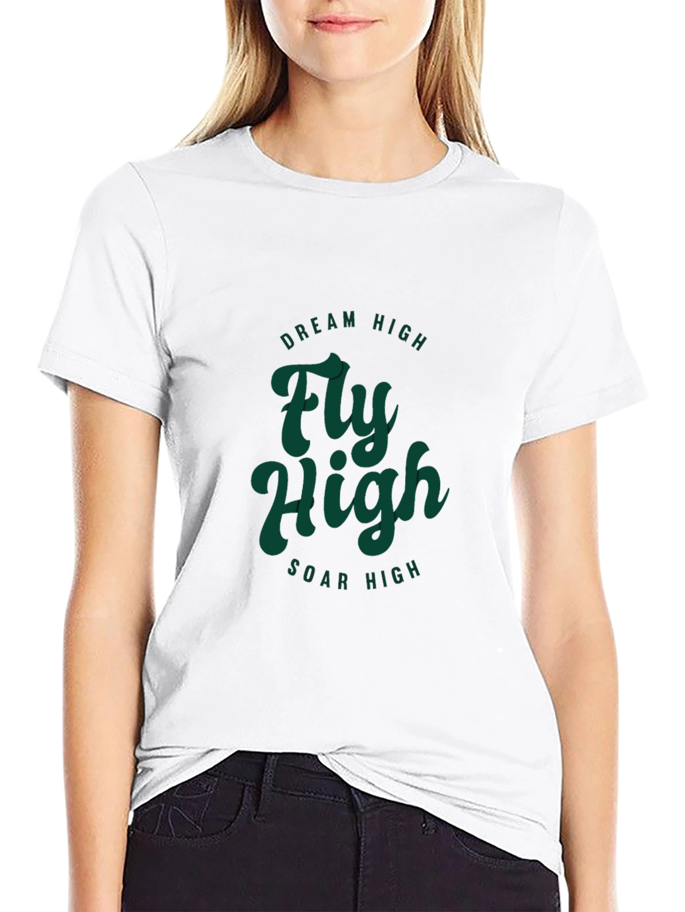 Dream High Graphic Tee - Fly High Soar High