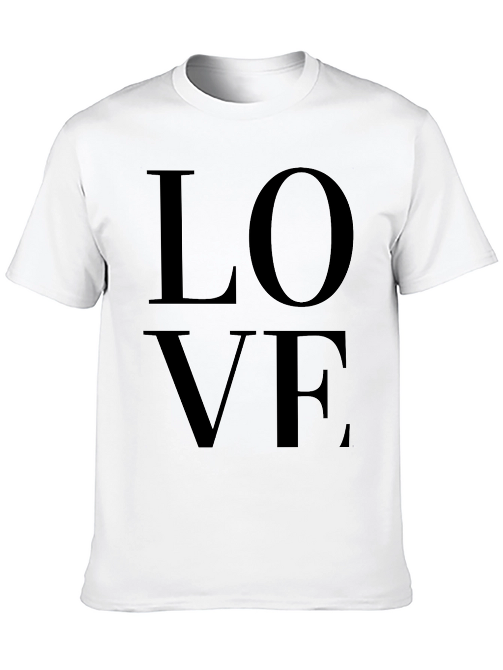 Love Graphic Black T-Shirt for Men