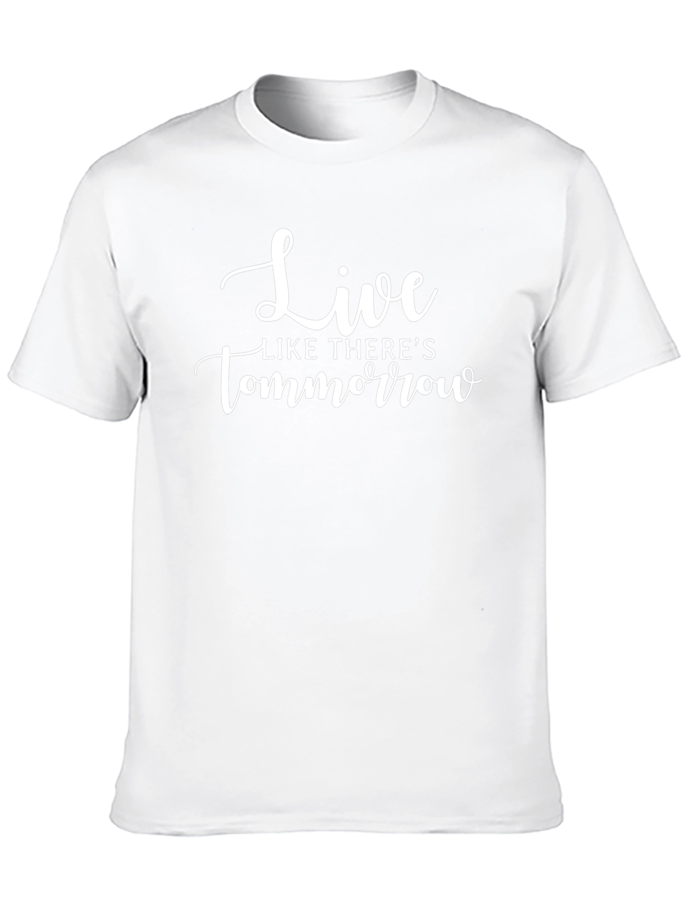 Live Like Theres Tomorrow Black T-Shirt