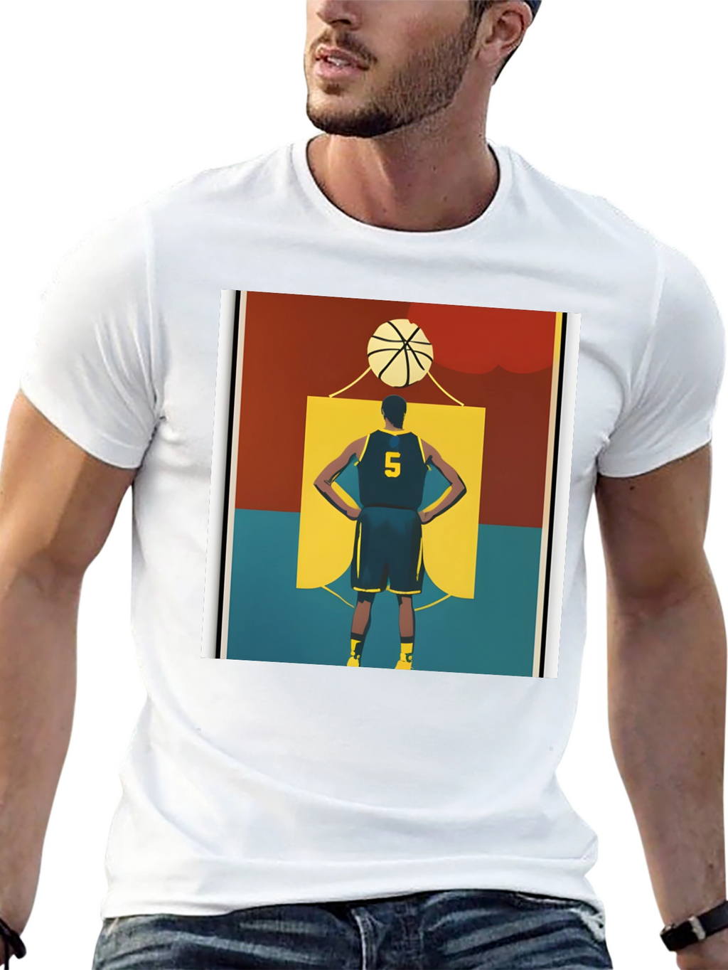 Basketball Player Graphic Tee