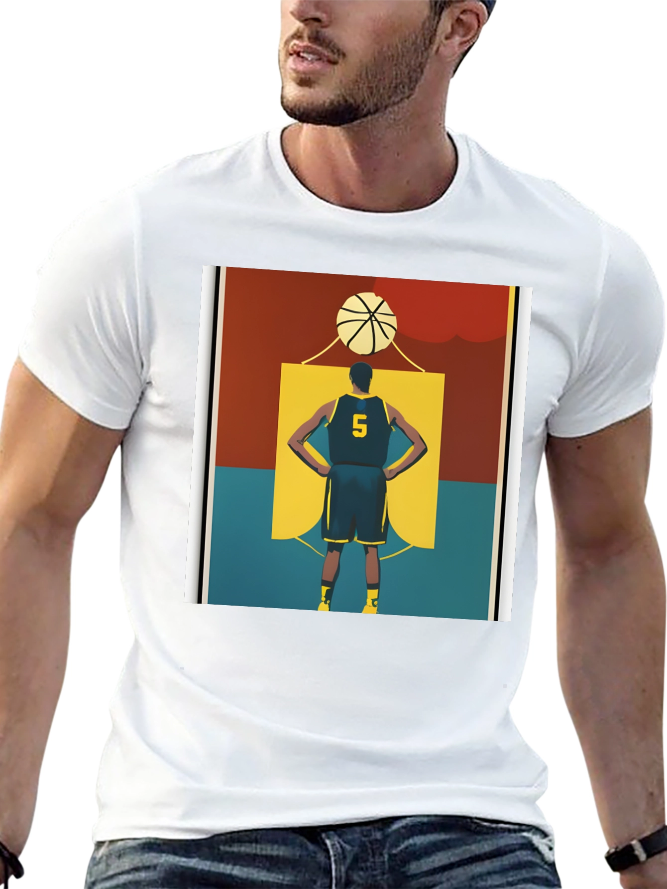 Basketball Player Graphic Tee