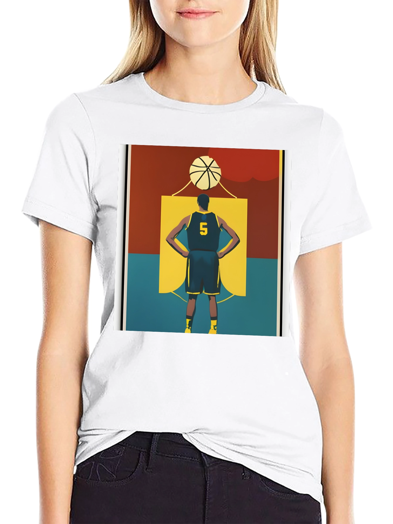 Basketball Player Graphic Tee