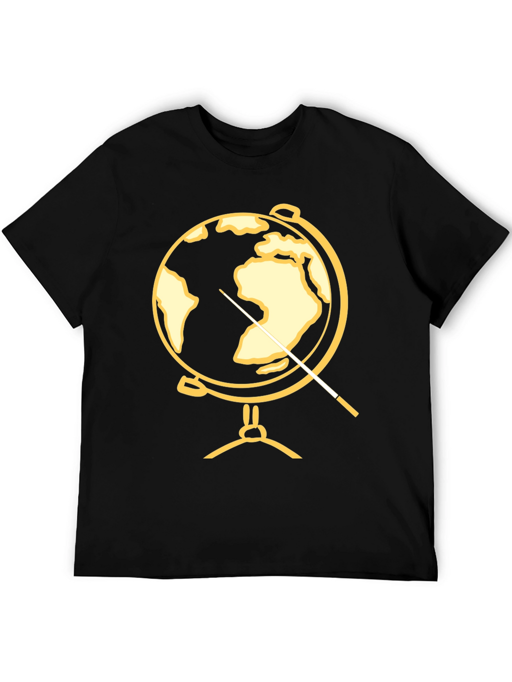 Globe Pointer T-Shirt - Black Graphic Tee