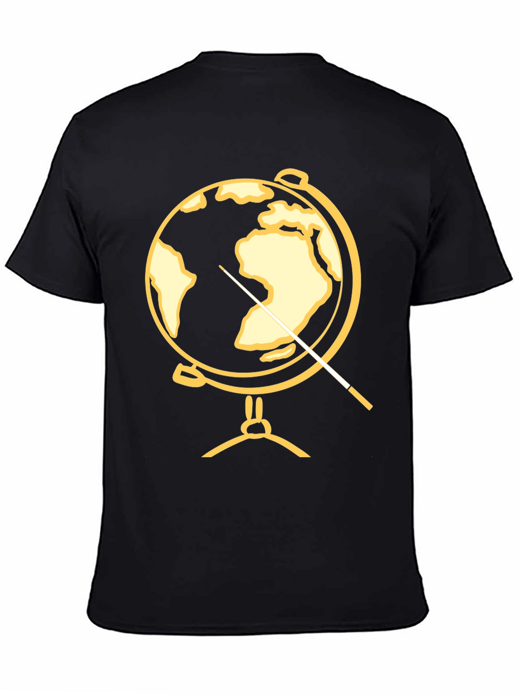 Globe Pointer T-Shirt - Black Graphic Tee