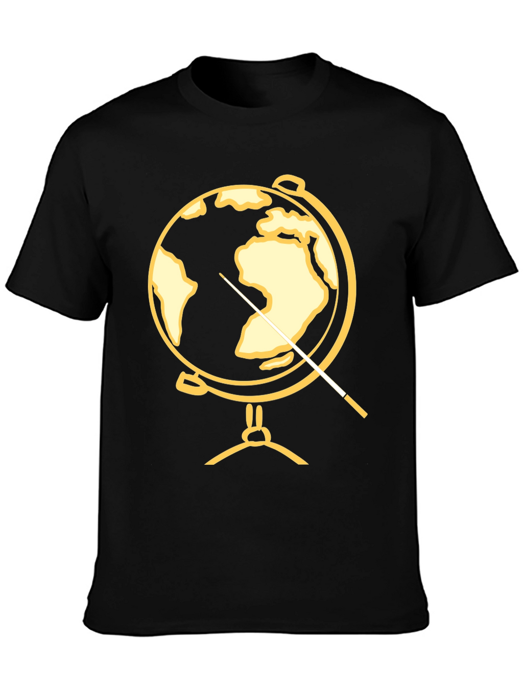 Globe Pointer T-Shirt - Black Graphic Tee