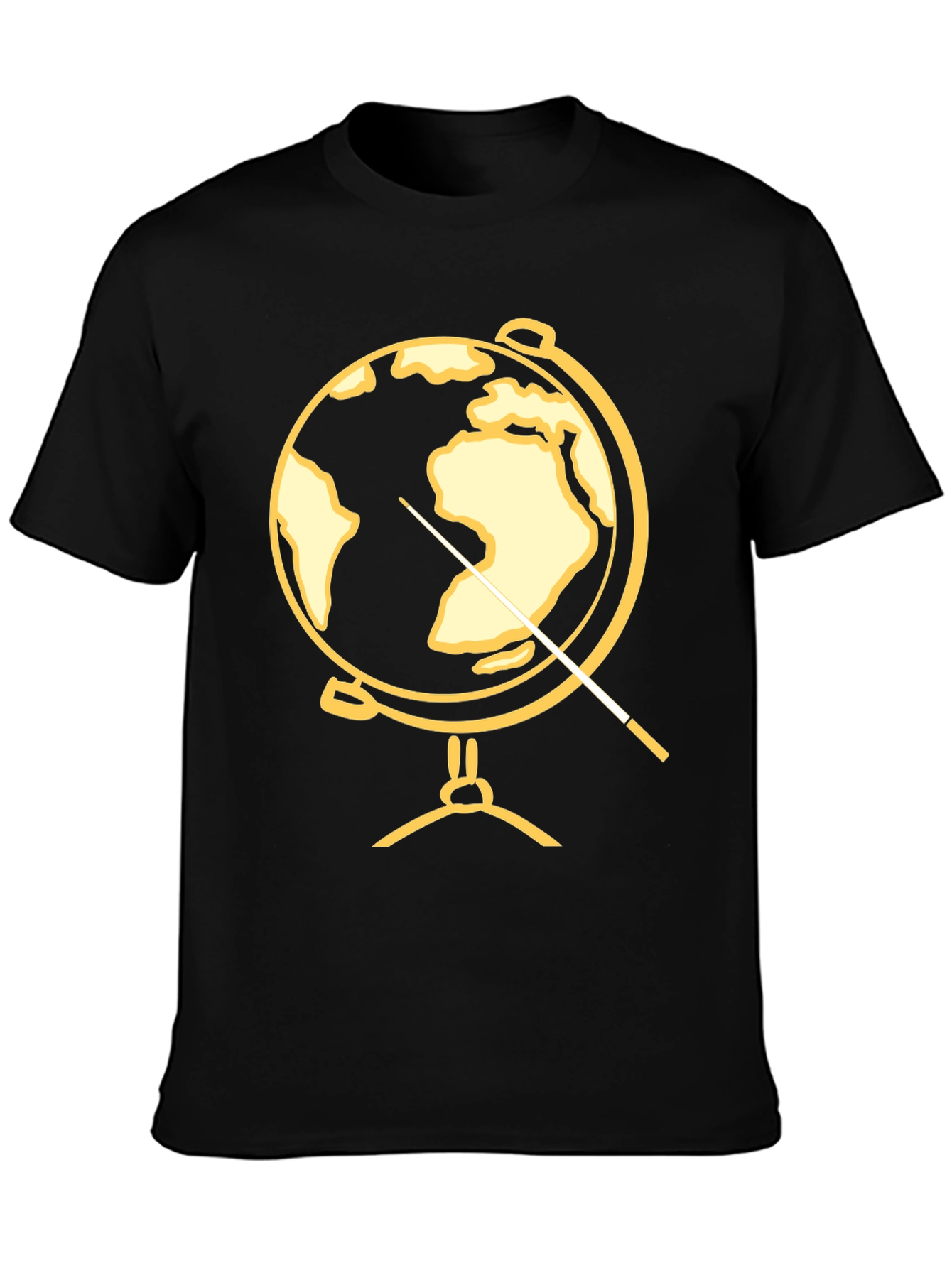Globe Pointer T-Shirt - Black Graphic Tee