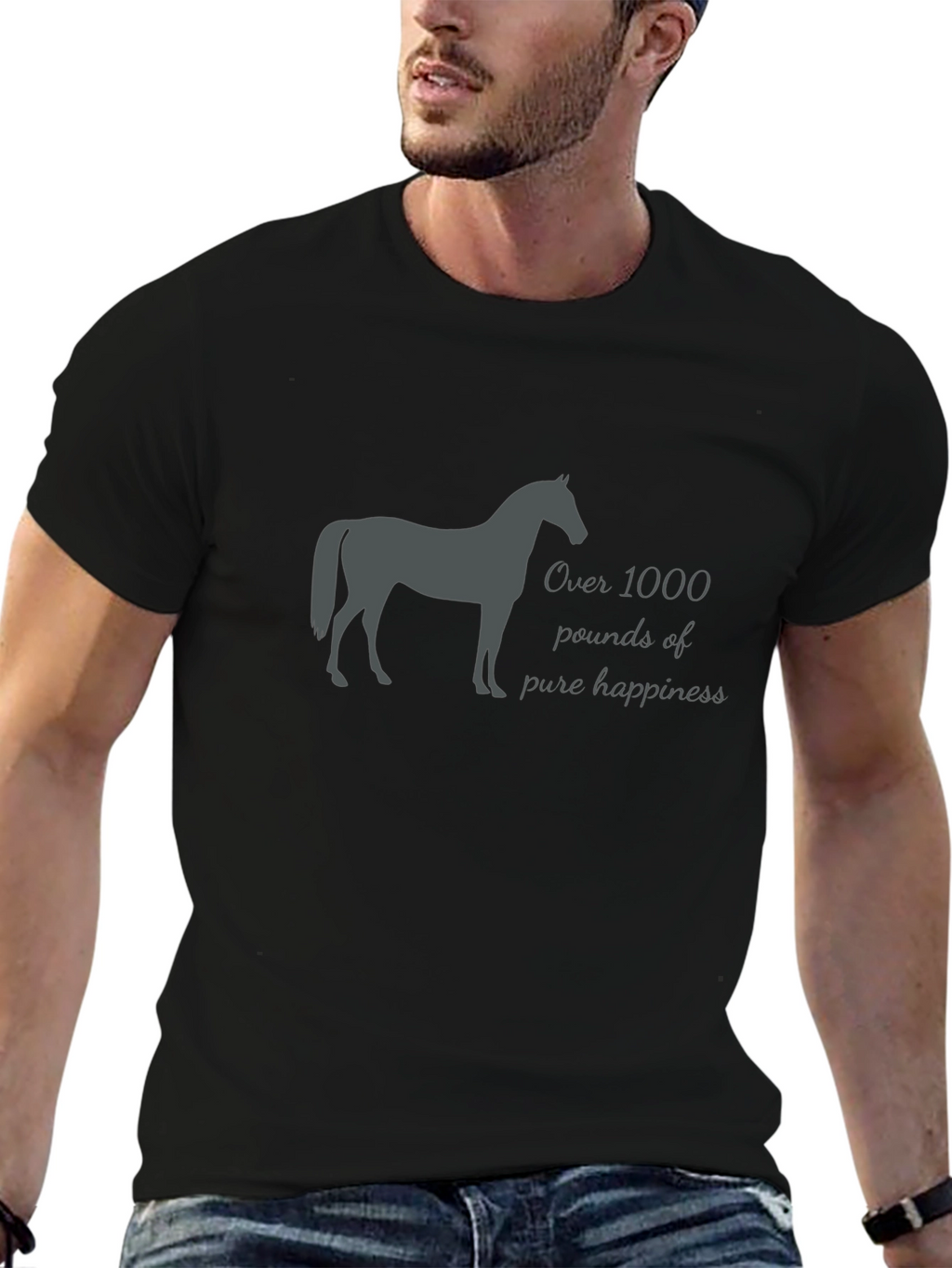 Horse Lover T-Shirt: Over 1000 Pounds of Happiness