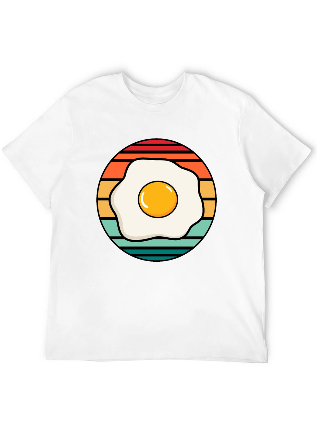 Retro Egg T-Shirt - Breakfast Lover Tee