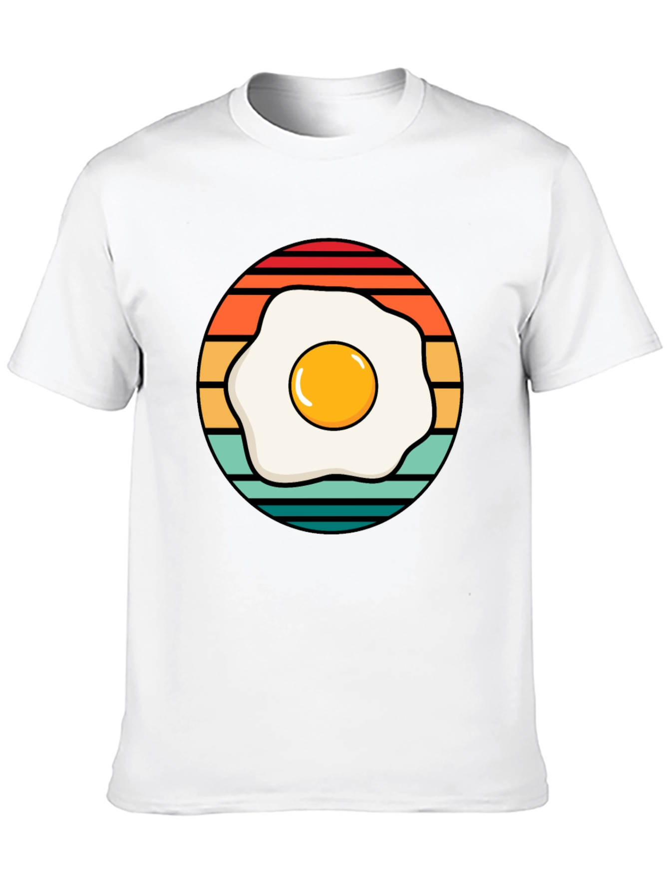 Retro Egg T-Shirt - Breakfast Lover Tee