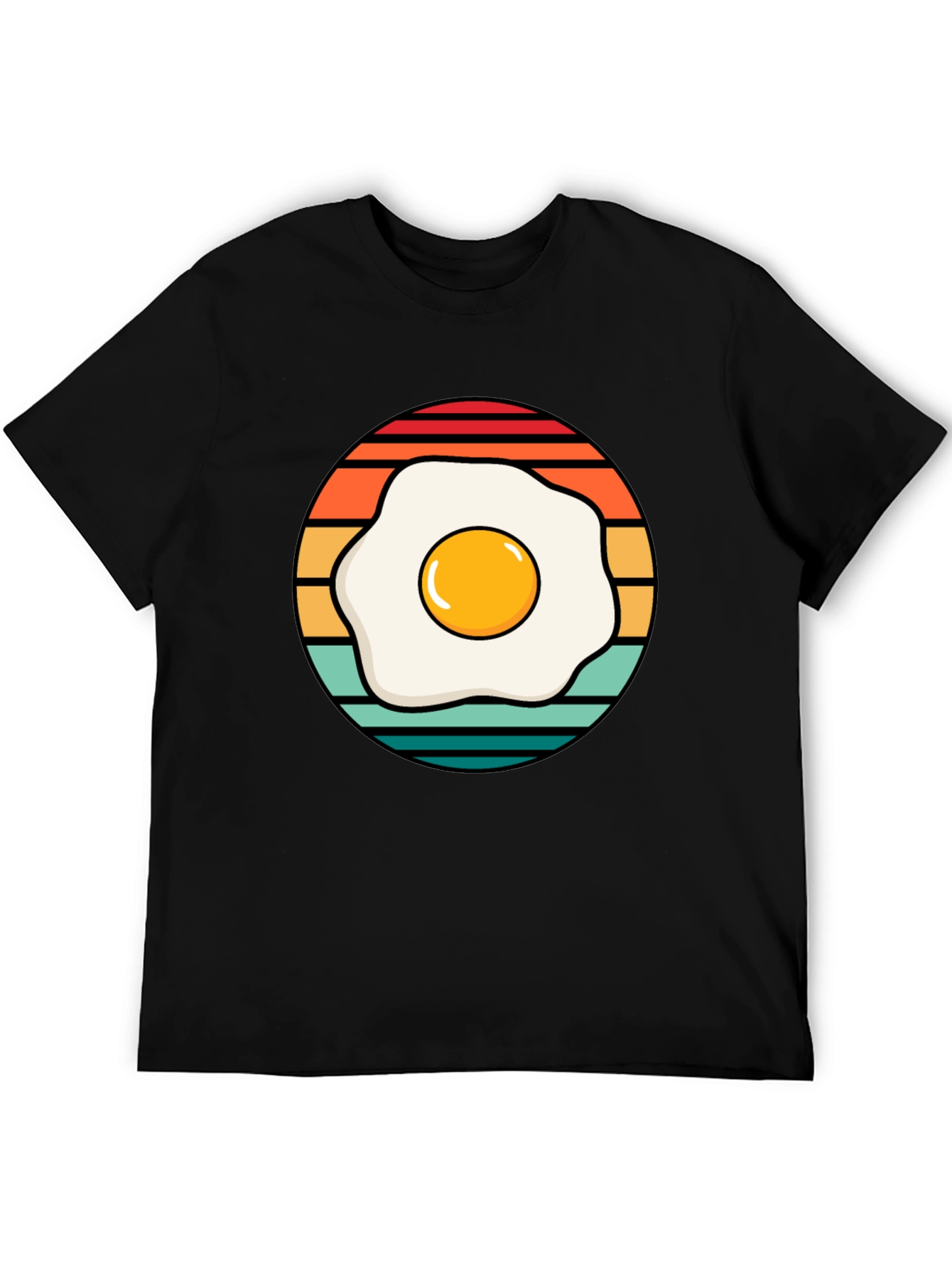 Retro Egg T-Shirt - Breakfast Lover Tee