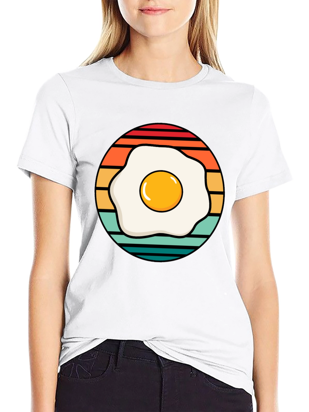 Retro Egg T-Shirt - Breakfast Lover Tee
