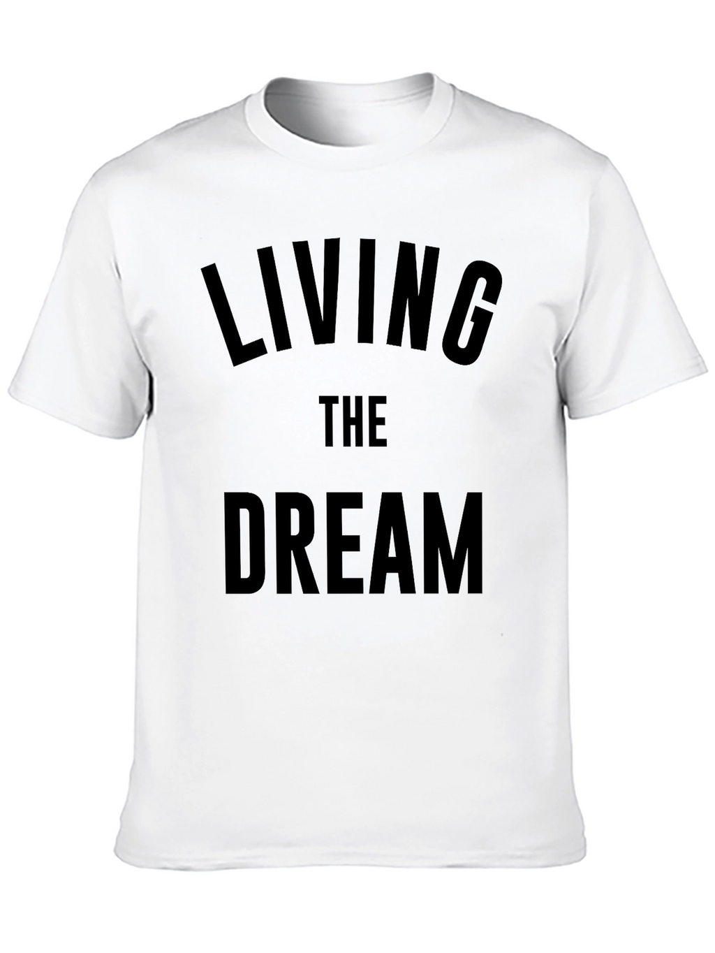 Living The Dream Graphic Tee - Mens Black T-Shirt