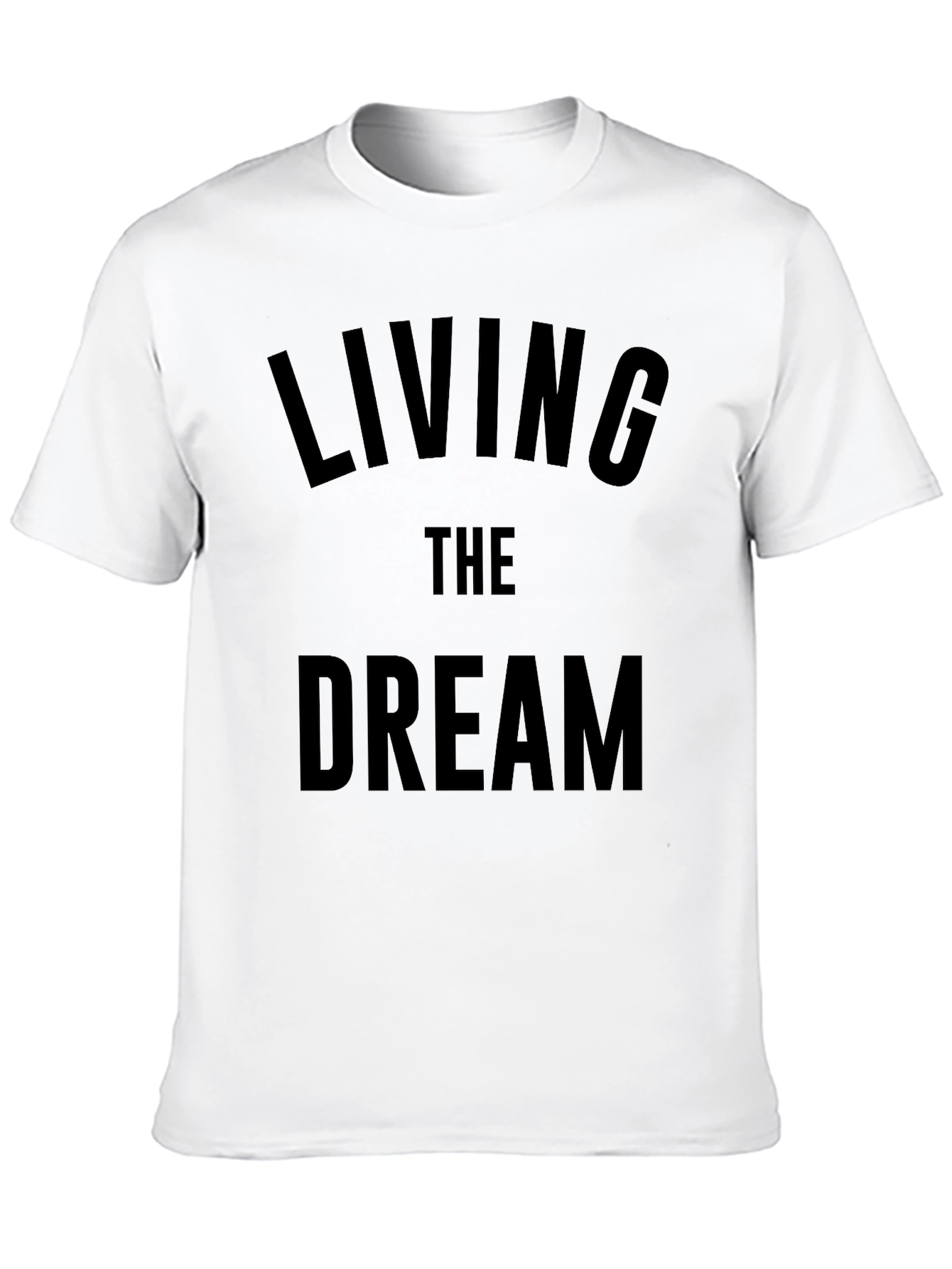Living The Dream Graphic Tee - Mens Black T-Shirt