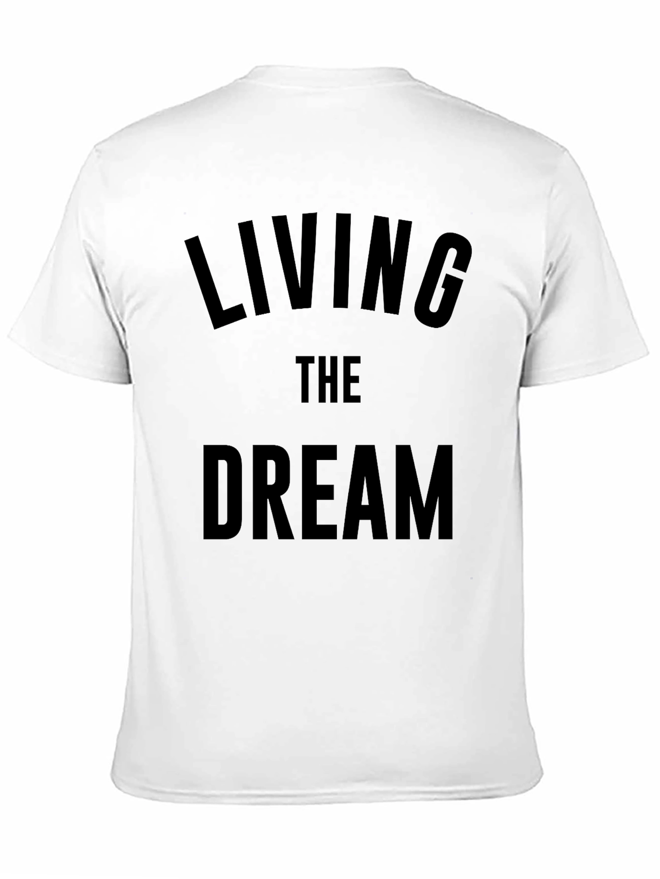 Living The Dream Graphic Tee - Mens Black T-Shirt