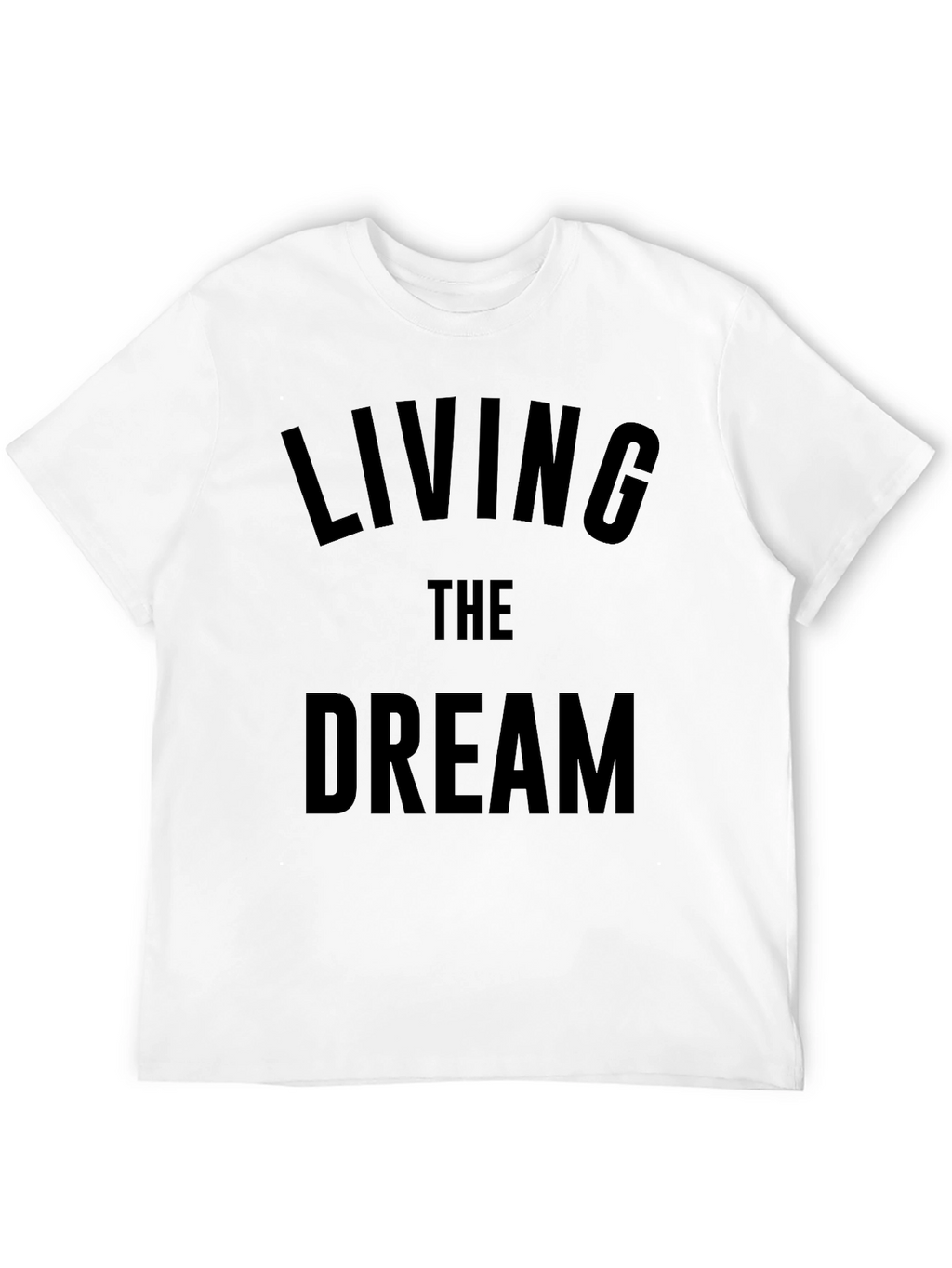 Living The Dream Graphic Tee - Mens Black T-Shirt