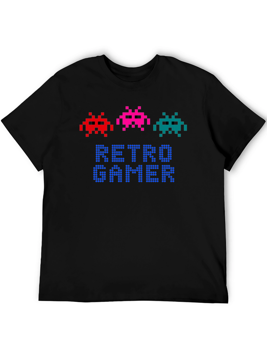 Retro Gamer T-Shirt - Pixel Art Alien Design