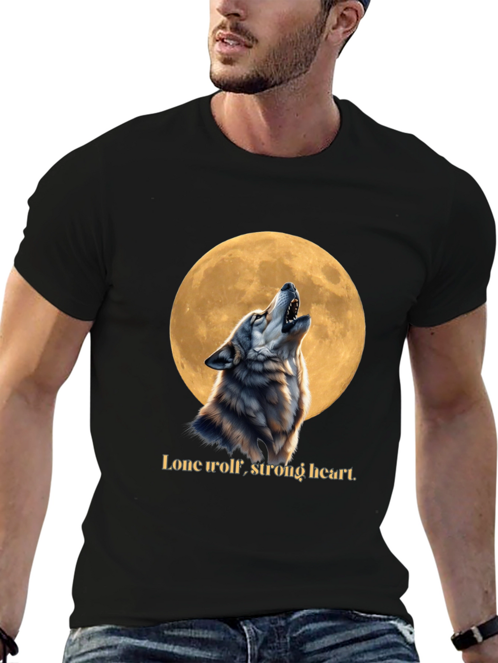 Lone Wolf Strong Heart T-Shirt
