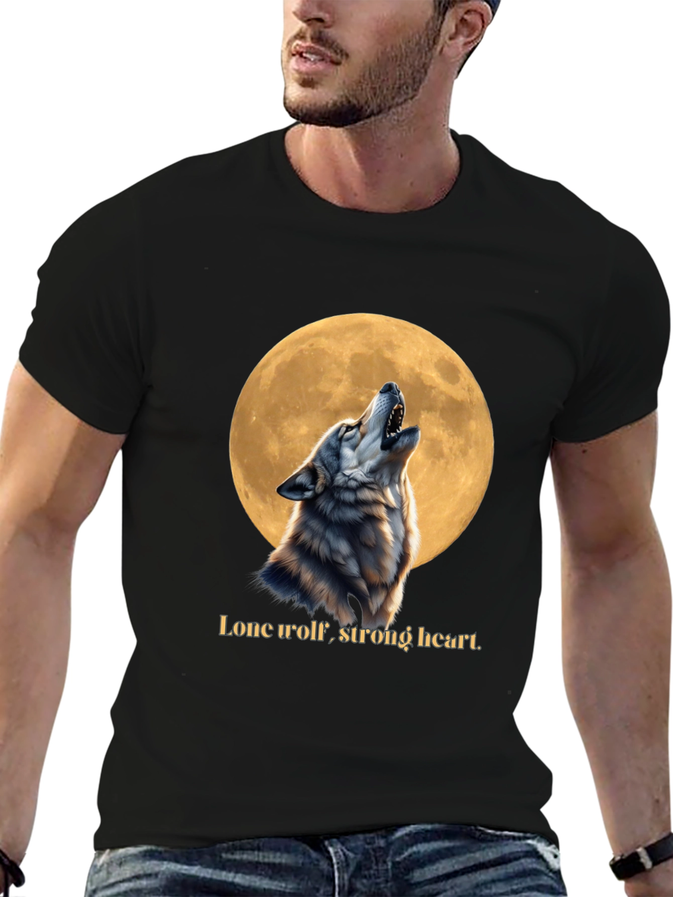 Lone Wolf Strong Heart T-Shirt