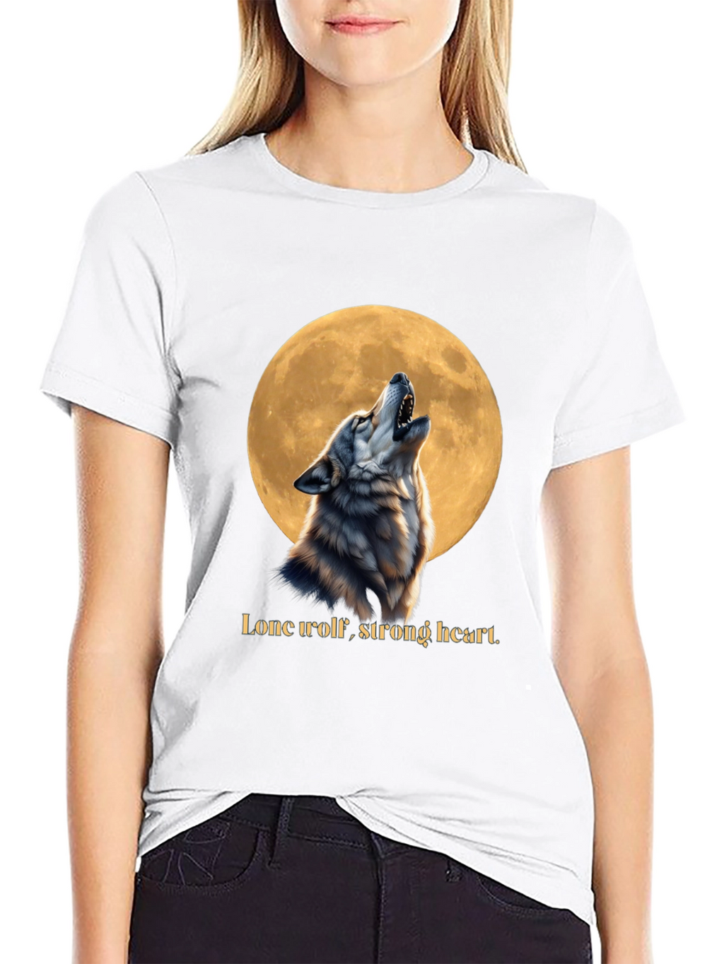 Lone Wolf Strong Heart T-Shirt