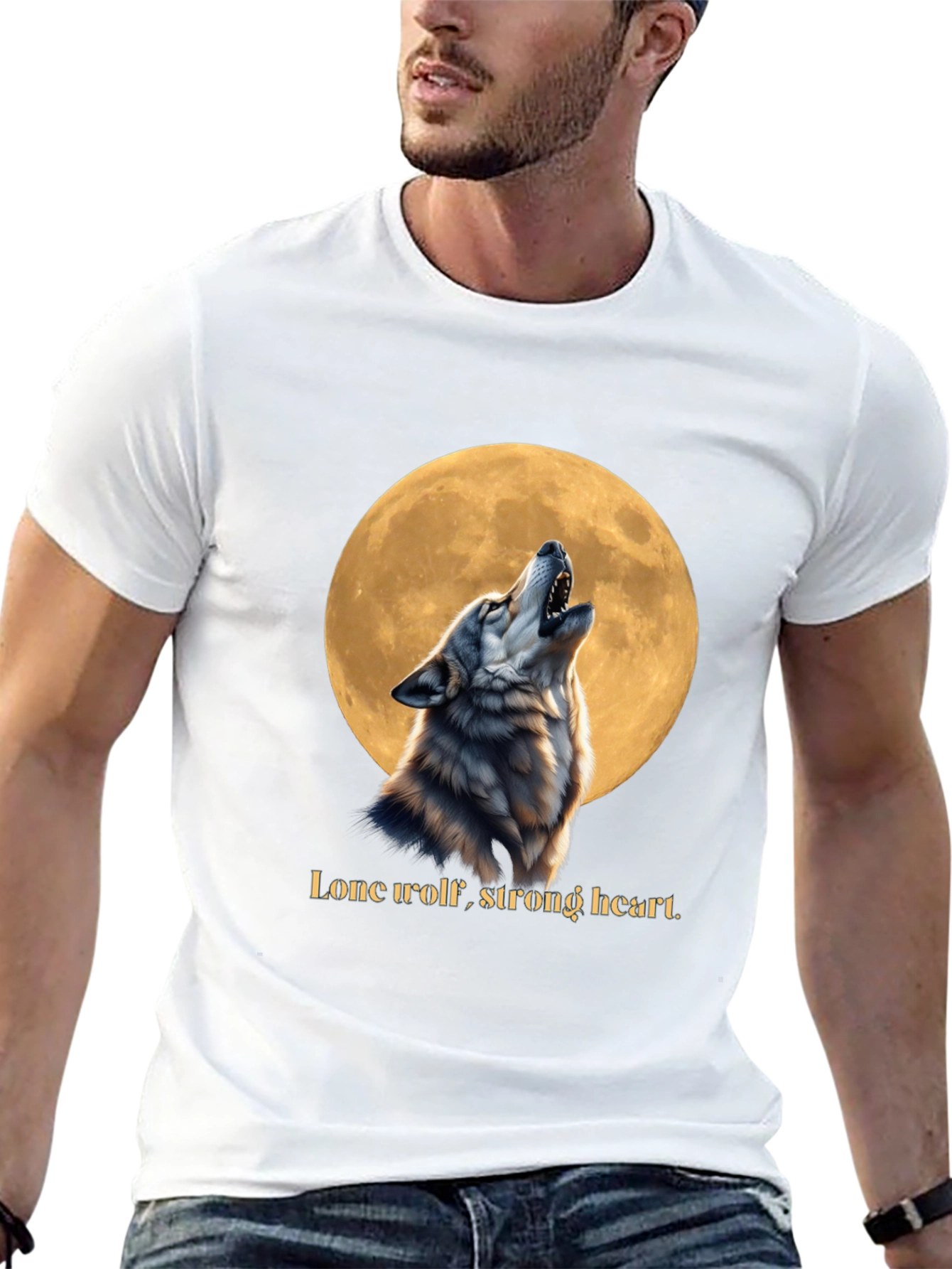 Lone Wolf Strong Heart T-Shirt