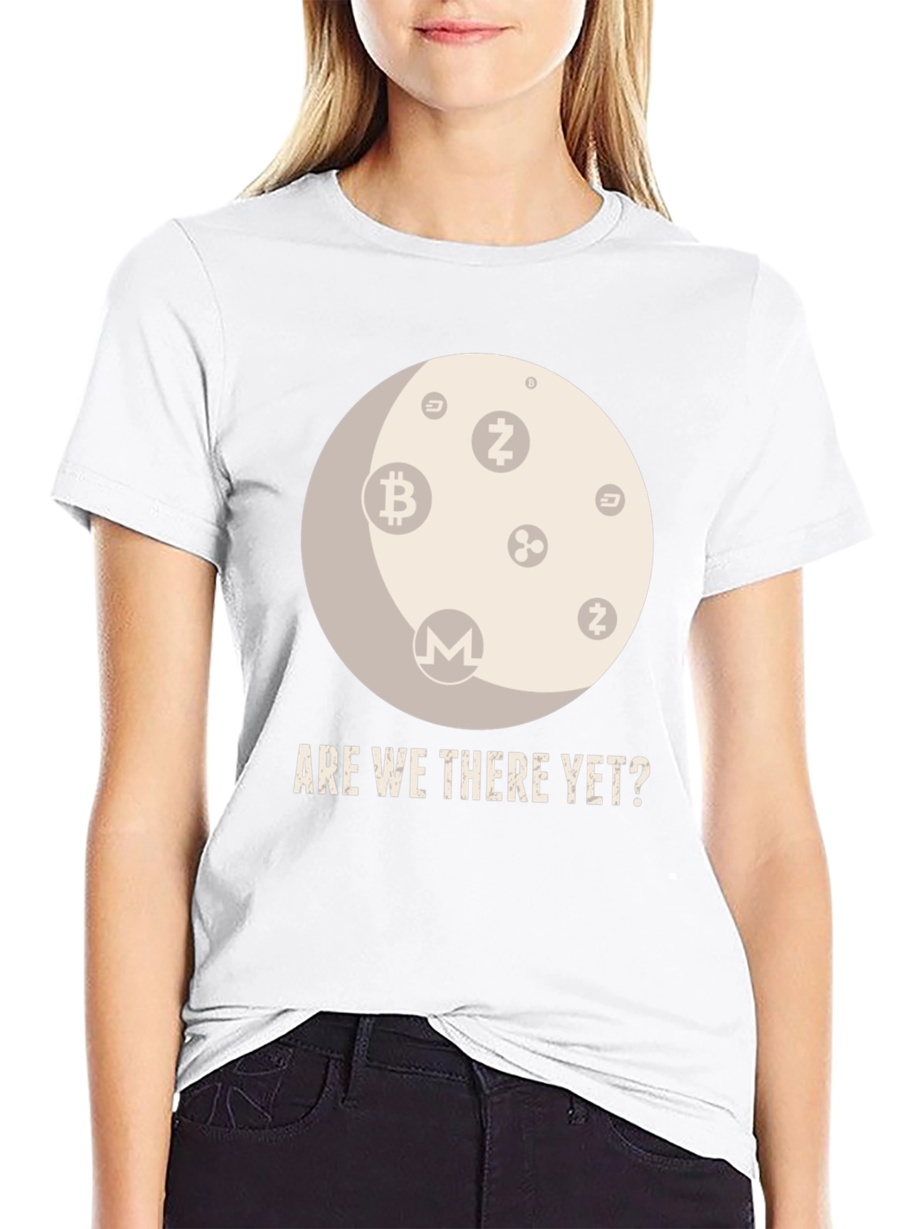 Crypto Moon T-Shirt - Are We There Yet?