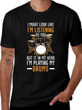 Drummer T-Shirt: Im Playing My Drums