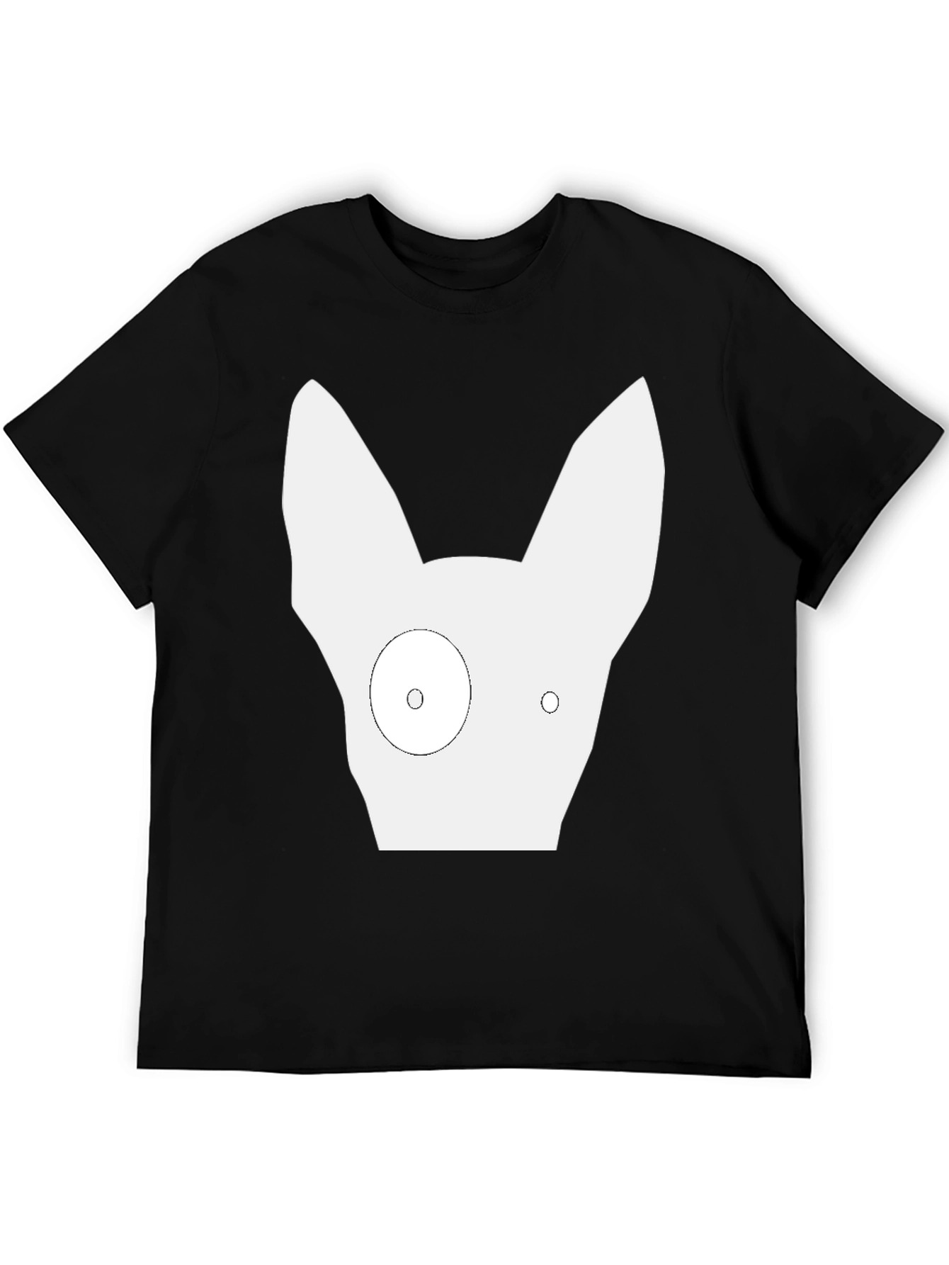 Abstract Dog Graphic Tee - Modern Minimalist Design