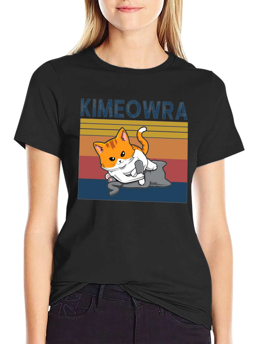 Kimeowra Funny Cat Jiu Jitsu T-Shirt