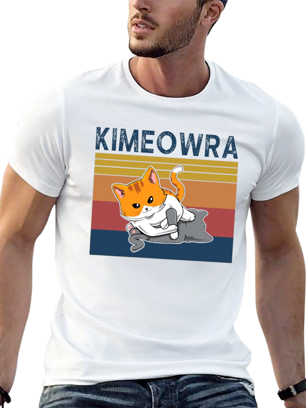 Kimeowra Funny Cat Jiu Jitsu T-Shirt