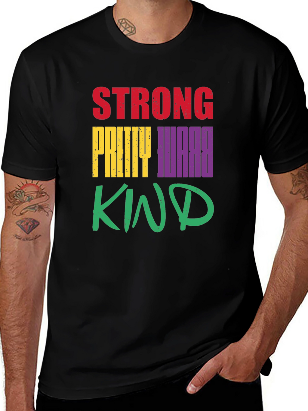 Strong Pretty Worthy Kind Graphic T-Shirt