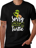 Funny Turtle Plans Graphic T-Shirt