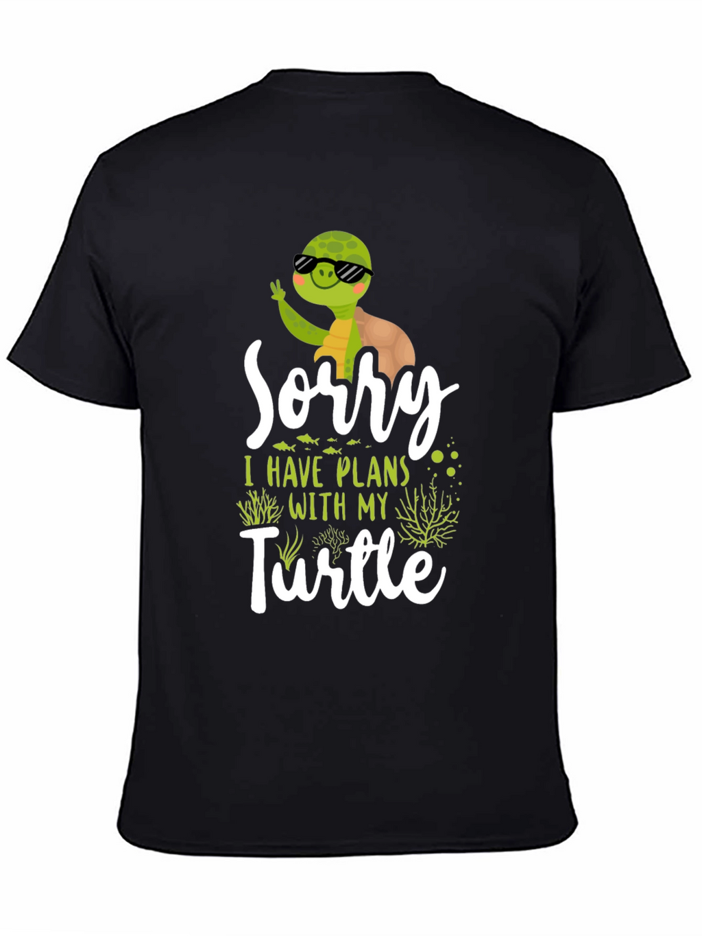 Funny Turtle Plans Graphic T-Shirt
