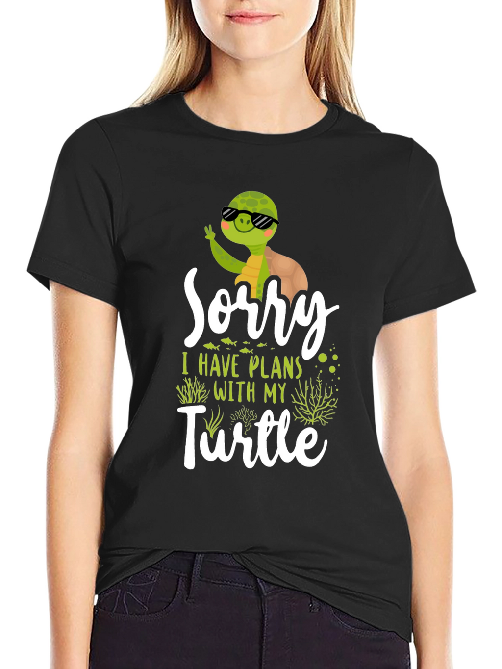 Funny Turtle Plans Graphic T-Shirt
