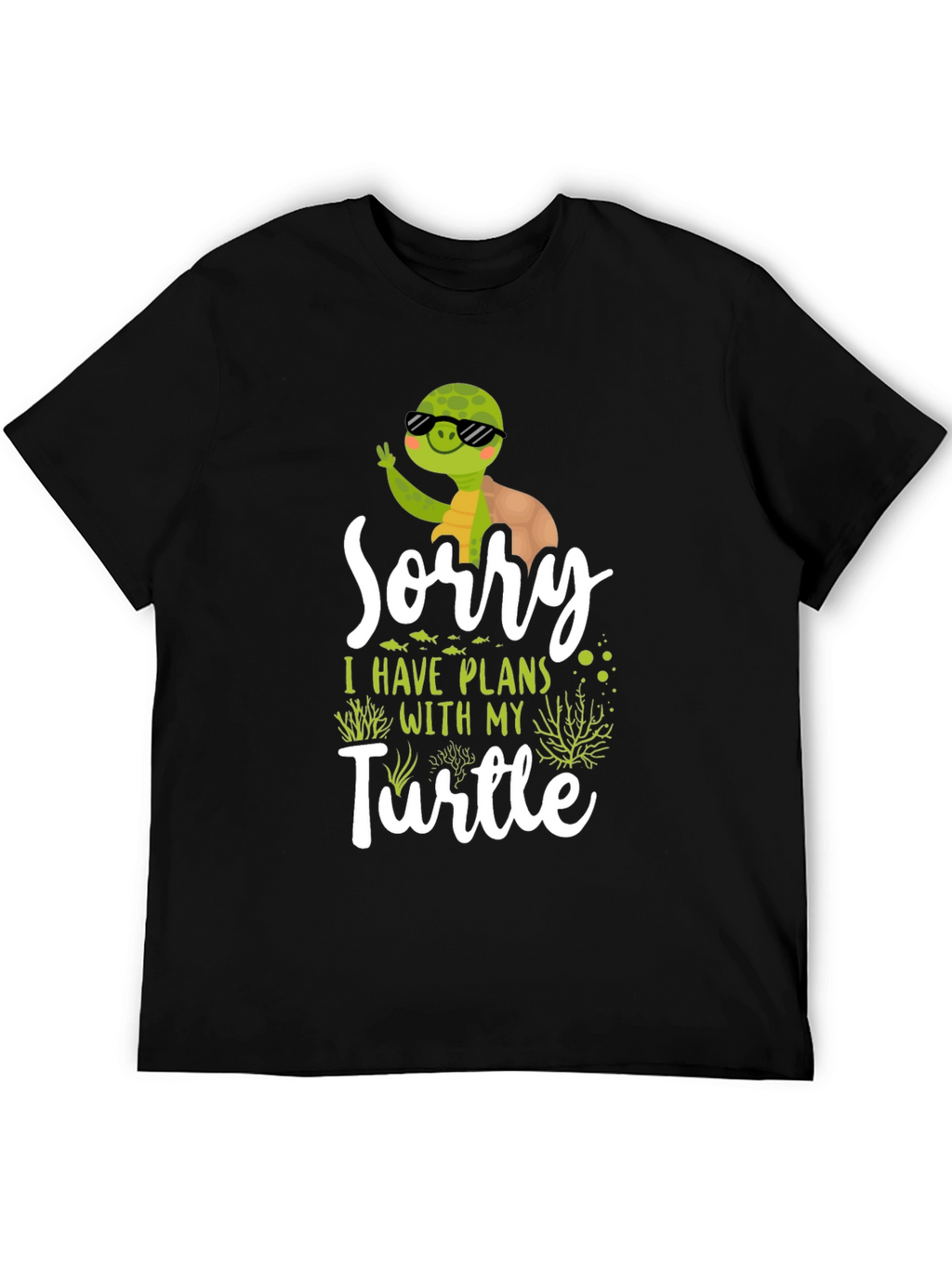 Funny Turtle Plans Graphic T-Shirt